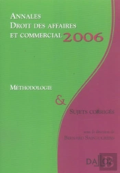 Annales Droit Des Affaires Et Commercial 2006