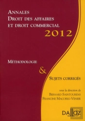 Annales Droit Des Affaires Et Droit Commercial (Édition 2012)
