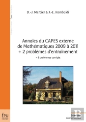 Annales Du Capes Externe De Mathématiques 2009 À 2011