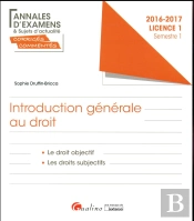 Annales Et Sujets D'Actualite 2016 - Introduction Au Droit