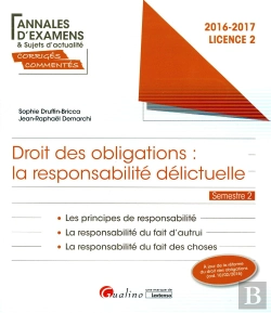 Bertrand.pt - Annales Et Sujets D'Actualite Corriges 2017 - Droit Des Obligations - L2-S2