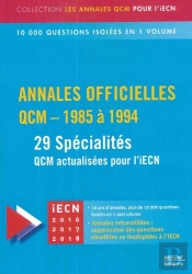 Annales Officielles ; Qcm (Édition 1985/1994) T.1