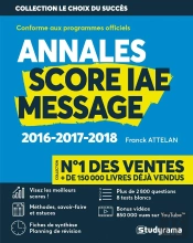 Annales Score Iae Message 2016, 2017, 2018