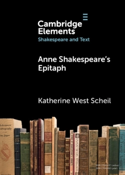 Bertrand.pt - Anne Shakespeare'S Epitaph