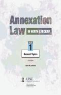 Annexation Law In North Carolina, Volume 1