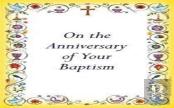 Anniversary Of Baptism Card