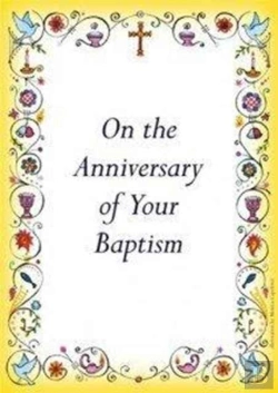 Bertrand.pt - Anniversary Of Baptism Card