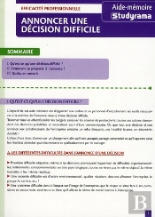Annoncer Une Décision Difficile
