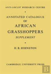 Annotated Catalogue Of African Grasshoppers