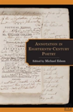 Bertrand.pt - Annotation In Eighteenth-Century Poetry