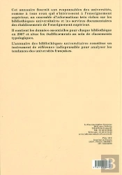 Annuaire Des Bibliothèques Universitaires (Données 2007)
