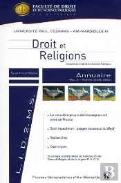 Annuaire Droit Et Religions T.3 2008-2009