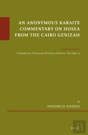 Anonymous Karaite Commentary On Hosea From The Cairo Genizah
