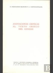 Anotaciones Críticas Al Texto Griego Del Génesis Y Estudio De Sus Grupos Textuales