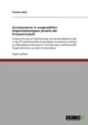 Anreizsysteme In Ausgewahlten Organisationstypen Jenseits Der Privatwirtschaft