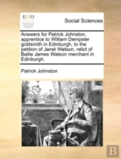 Bertrand.pt - Answers For Patrick Johnston, Apprentice