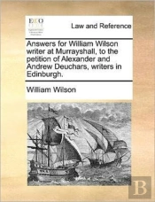 Answers For William Wilson Writer At Mur