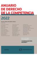 Anuario De Derecho De La Competencia 2022 (Papel E-Book)