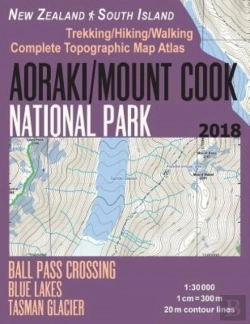 Bertrand.pt - Aoraki/Mount Cook National Park Trekking/Hiking/Walking Topographic Map Atlas Ball Pass Crossing Blue Lakes Tasman Glacier New Zealand South Island 1