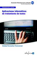 Aplicaciones Informaticas De Tratamiento De Textos