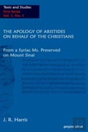 Apology Of Aristides On Behalf Of The Christians