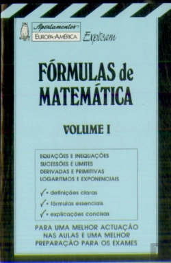 Bertrand.pt - Apontamentos Europa-América Explicam - Fórmulas de Matemática I - Nº 27