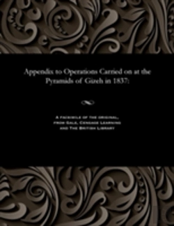 Bertrand.pt - Appendix To Operations Carried On At The Pyramids Of Gizeh In 1837
