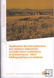Application Des Biocarburants Aux Moteurs Industriels - Considérations Techniques Et Économiques