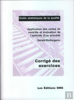 Bertrand.pt - Application Des Cartes De Controle Et Evaluation De L'Aptitude D'Un Procede. Corrige Des Exercices