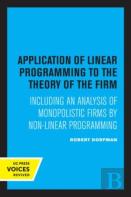 Application Of Linear Programming To The Theory Of The Firm