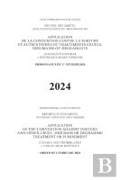 Application Of The Convention Against Torture And Other Cruel, Inhuman Or Degrading Treatment Or Punishment (Canada And The Netherlands V. Syrian Arab Republic)