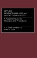 Applied Behavior Analysis And School Psychology