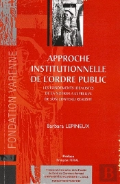 Approche Institutionnelle De L'Ordre Public