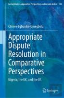 Appropriate Dispute Resolution In Comparative Perspectives