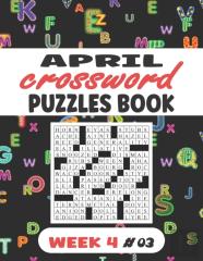 April Crossword Puzzles Book For Adults Week 4 #03