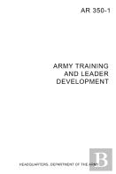 Ar 350-1 Army Training And Leader Development