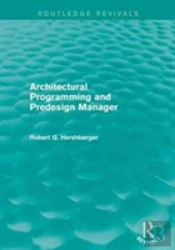 Architectural Programming And Predesign Manager
