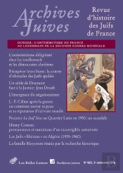 Archives Juives 49/2 2016