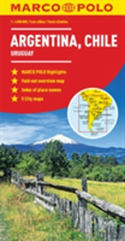 Bertrand.pt - Argentina, Chile, Uruguay South America Marco Polo Map