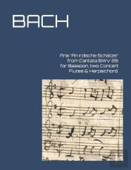 Aria An Irdische Schatze From Cantata Bwv 26 For Bassoon, Two Concert Flutes & Harpsichord.
