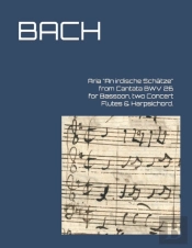 Aria An Irdische Schatze From Cantata Bwv 26 For Bassoon, Two Concert Flutes & Harpsichord.