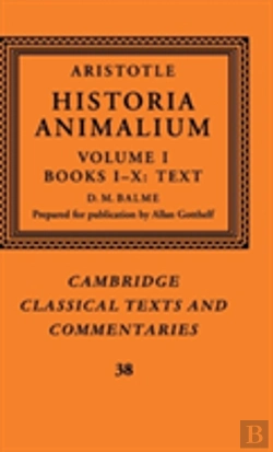 Bertrand.pt - Aristotle: 'Historia Animalium': Volume 1, Books I-X: Text