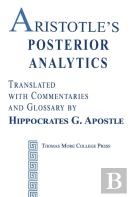 Aristotle'S Posterior Analytics