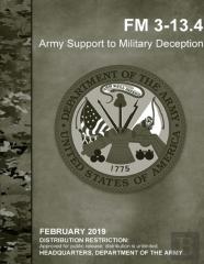Army Support To Military Deception (Fm 3-13.4)
