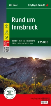 Around Innsbruck, Hiking, Cycling And Leisure Map
