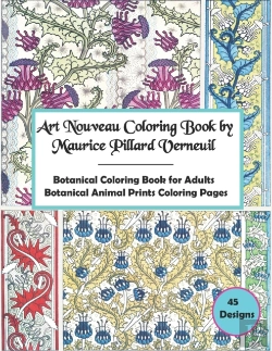 Bertrand.pt - Art Nouveau Coloring Book By Maurice Pillard Verneuil,45 Designs