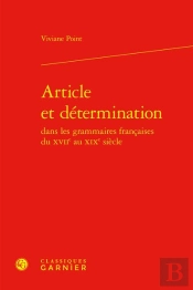 Article Determination Dans Grammaires Francaises Xviie Au Xixe Siecle