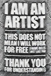 Artist  Humourous  Blank Creative Journal