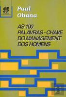 As 100 Palavras-Chave do Management dos Homens