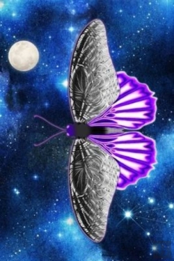 Bertrand.pt - Asexual Space Butterfly Lined Notebook